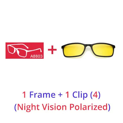 Image de Lunettes de Soleil Magnétiques 5 en 1 - Clip sur Lunettes de Vue