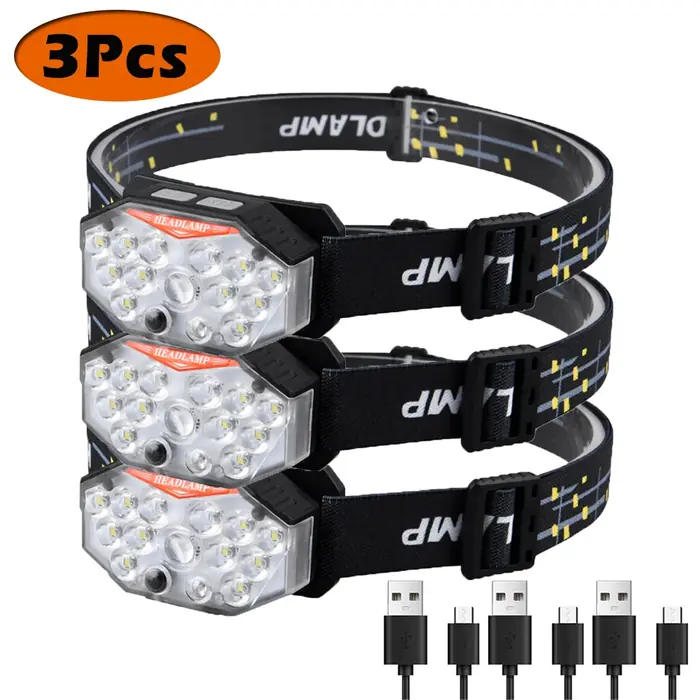 Lampe frontale à détection 3