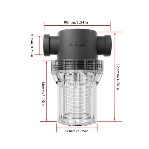 F 0.5 cala 20 mesh