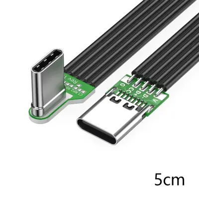 Image de Câble USB-C 90° Flexible & Résistant - Charge Rapide PD 2A