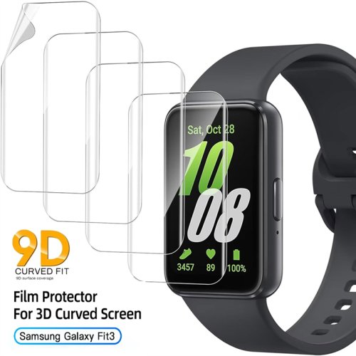 Afbeelding van Zachte Hydrogel Film voor Samsung Galaxy Fit 3 – Anti-Kras Schermbeveiliging zonder Glas, Beschermende Folie voor Smartwatch