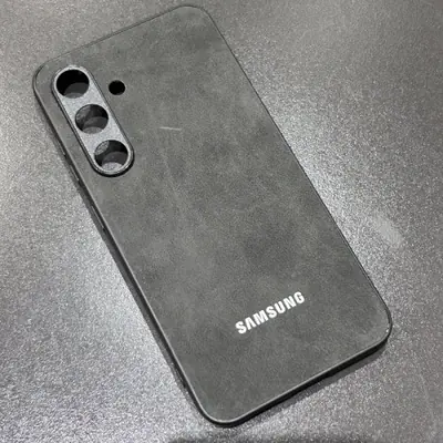 Image de Étui en cuir d'agneau souple pour Galaxy S25, S24, S23