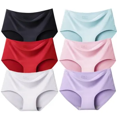 Image de 6 Culottes Femme Sans Couture - Confort & Élégance