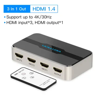 Image de Splitter HDMI 5 en 1 4K - Commutateur Multifonctionnel