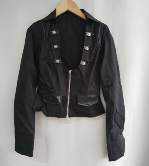 Image de Blouse Sexy Col V Profond à Glissière - Tendance Y2K