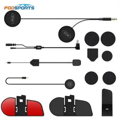 Image de Haut-parleur Bluetooth pour Casque Moto FX7 - Interphone avec Micro Clip