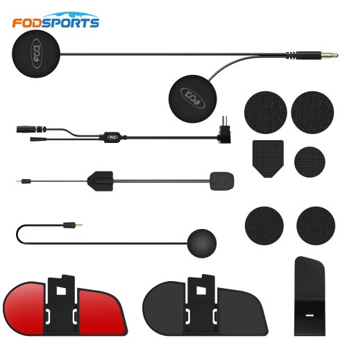 Image de Haut-parleur Bluetooth pour Casque Moto FX7 - Interphone avec Micro Clip