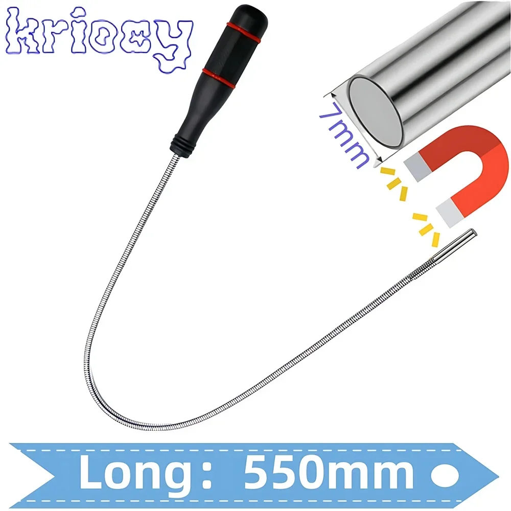 Afbeelding van Opvouwbaar Sterk Magnetisch Pickup Tool Metaal Flexibel Pick Up Tool Zuigbalk Magneet Veergreep Grabber Draagbaar handgereedschap