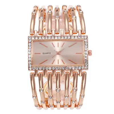 Image de Montre femme acier inoxydable design creux élégante