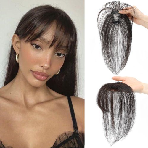 Image de Franges Naturelles 3D - Perruque Topper Cheveux Humains