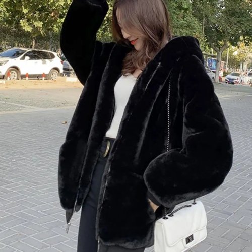 Image de Manteau Hiver Fausse Fourrure Femme - Chaud & Élégant