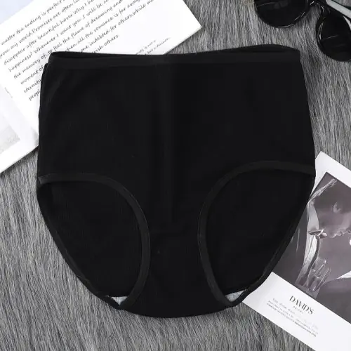 Image de Culotte Taille Haute en Coton - Confort & Style Féminin