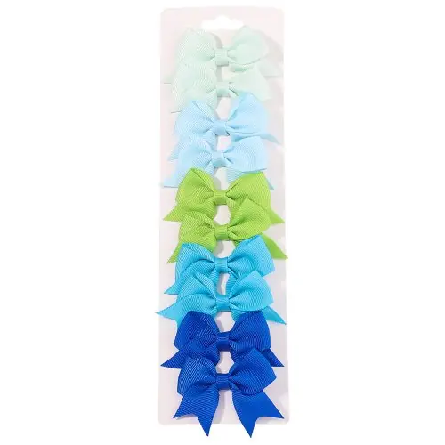 Image de Pinces à cheveux avec nœud papillon pour bébés filles - 10 pièces