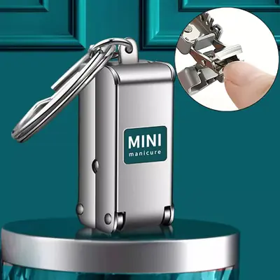 Image de Ciseaux à Ongles Pliants Portables - Manucure en Acier Inoxydable