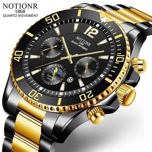 Image de Montre Homme Quartz Étanche - Style Luxe & Sport