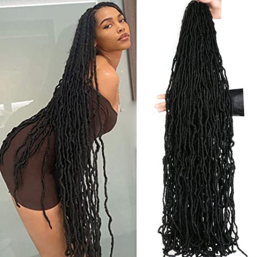 Bild von Faux Locs Häkelhaar – Stilvolle Synthetische Locken