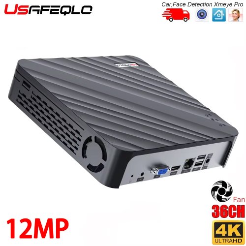 Immagine di NVR 36CH 12MP Rete NVR digitale per la casa H.265 NVR 1080P/3MP/4MP/5MP/8MP/12MP ONVIF NVR H.265 Sorveglianza xmeye pro