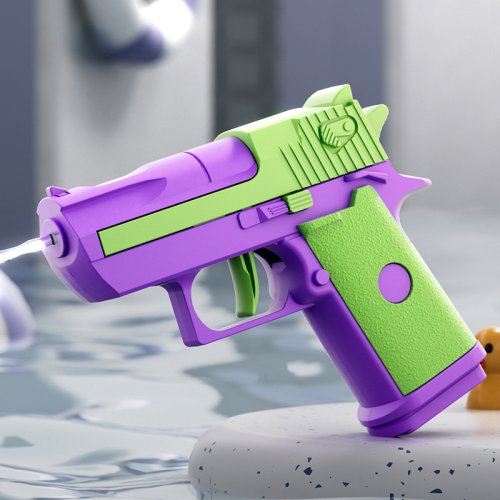 Immagine di Pistola ad acqua meccanica a fuoco continuo per bambini, mini pistola ad alta pressione, pistole ad ...