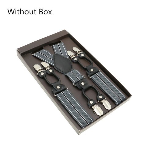 Imagen de Tirantes de cuero auténtico negro con 6 Clips, tirantes Vintage informales, Tirante, tirantes para pantalones, Bretele, regalo para papá/marido