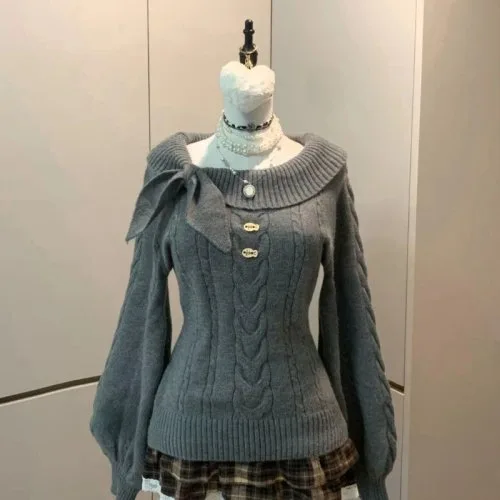 4655 gris suéter
