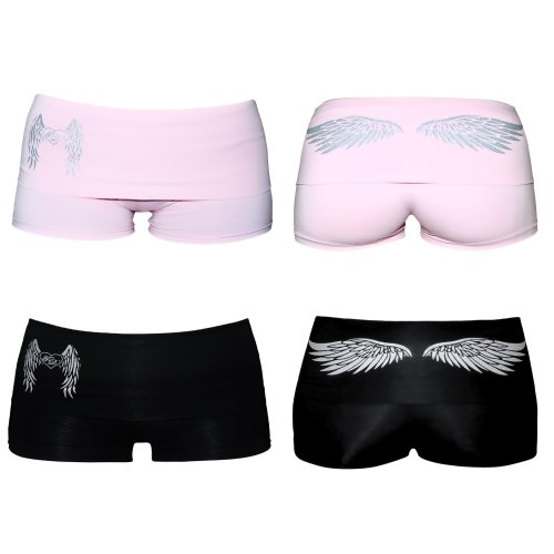 Imagen de Pantalones Cortos Estampados Y2K para Mujer - Estilo Retro Millennium 2000s, Corte Ajustado Elástico y Plegable, Moda Streetwear Emo Vintage