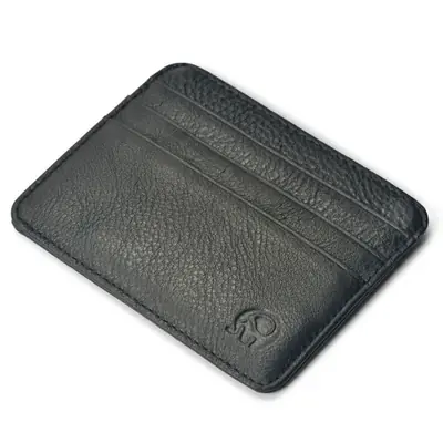 Image de Mini Portefeuille Homme en Cuir Véritable - 6 Fentes Cartes