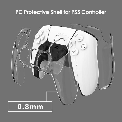 Imagen de Funda Protectora Ultrafina Transparente para Controlador PS5 DualSense – Accesorio de Alta Calidad para tu Consola