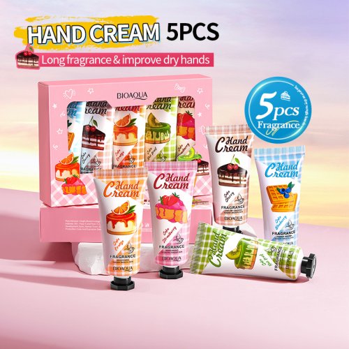 Imagen de Crema de Manos Natural Hidratante con Fragancia Duradera - Set de Regalo de Navidad para Piel Seca, Ideal para Mujeres y Hombres