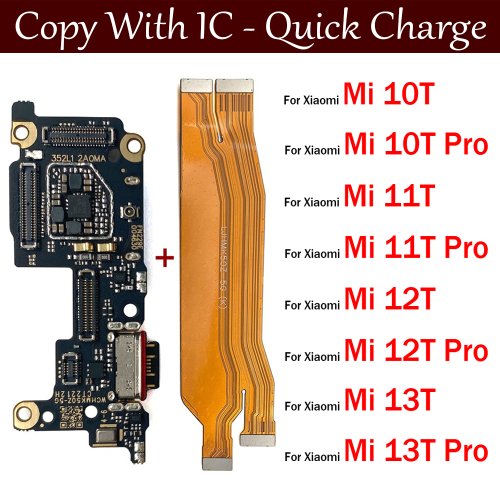 Afbeelding van USB Opladen Board voor Xiaomi Mi 10T/11T/12T/13T Pro