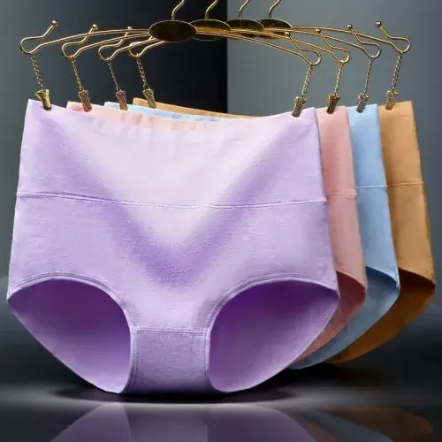 Image de Lot 4 Culottes Taille Haute Coton - Shaping & Confort