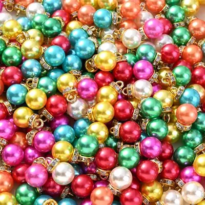Image de Perles Acryliques Multicolores 10x15mm - Parfaites pour Créer des Bijoux