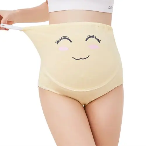 Image de Slip de Grossesse Taille Haute en Coton Bio