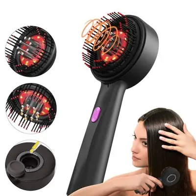 Peigne de Massage Laser Rouge - Anti-Chute & Croissance Capillaire