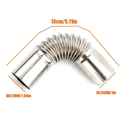 Image de Connecteur Coudé Échappement 24-26mm - Compatible Diesel