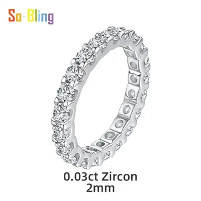 Image de Bague Élégante en Argent Sterling S925 avec Zircone Cubique