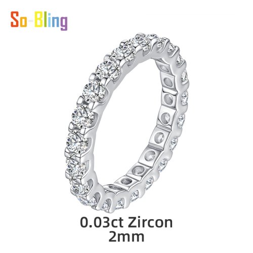 Immagine di Anello in Argento Sterling 925 con Zirconi Cubici Multicolor per Donne - Elegante Gioiello da Sposa, Fidanzamento e Nozze