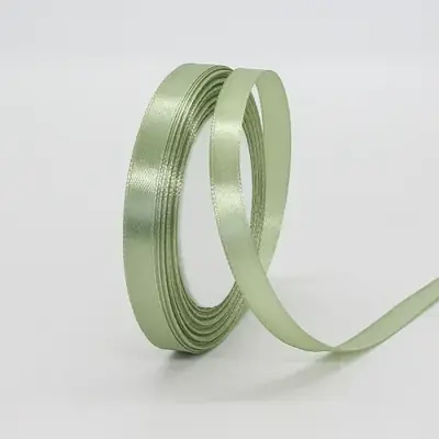Image de Ruban Vert Saumon Matcha 22m - Décoration Élégante