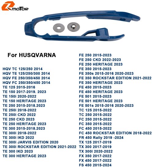 Afbeelding van Voor Husqvarna TE FE 14-23 TC FC 14-22 TX FX 17-22 FS450 15-24 motorfiets Keten Slider Achterbrug Bescherming Gids