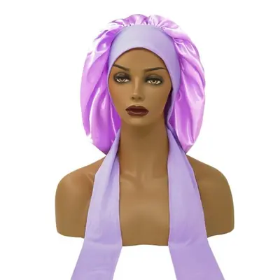 Image de Bonnet de Nuit en Satin Élastique pour Femmes