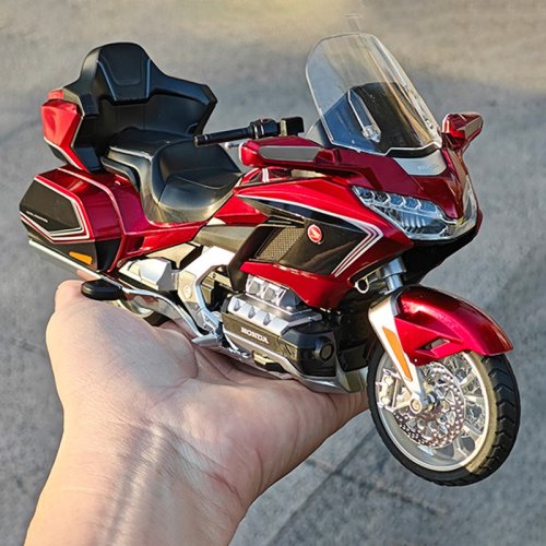 Afbeelding van Honda Gold Wing GL800 2021 Legering Gegoten Motorfiets Model Voertuig met Geluid en Licht - Off-Road Autocycle Speelgoedauto voor Kinderen