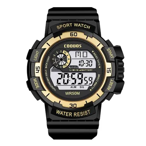 Image de Montre Numérique Enfant LED Étanche - Style Militaire