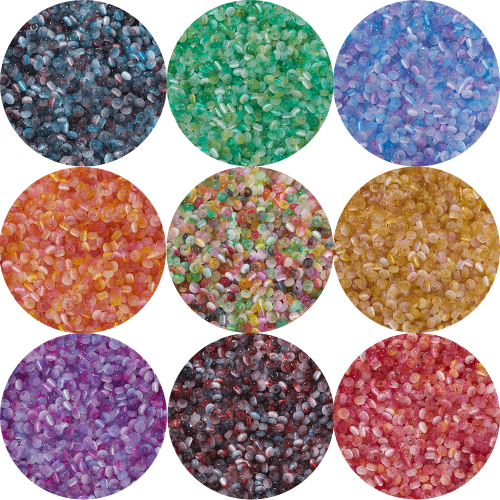 Zdjęcie Koraliki szklane kocie oko – 100 sztuk w kolorach!