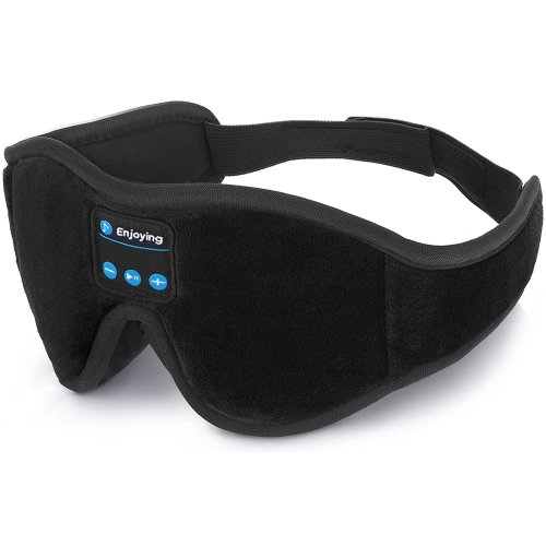 Immagine di Maschera per cuffie per dormire Maschera per gli occhi Bluetooth 3D Riproduzione musicale Cuffie per dormire con altoparlante HD integrato