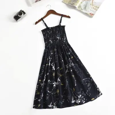 Image de Robe Été Mini Femme - Élastique Taille Haute