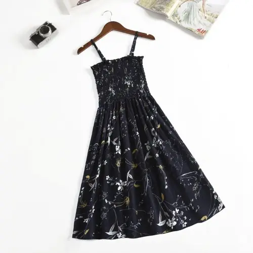 Image de Robe Été Mini Femme - Élastique Taille Haute