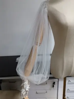 Image de Manches de Mariée Amovibles en Dentelle & Tulle