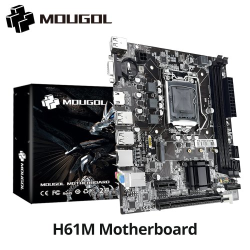 Image de Carte Mère H61M DDR3 LGA1155 - PC Gamer & Bureau