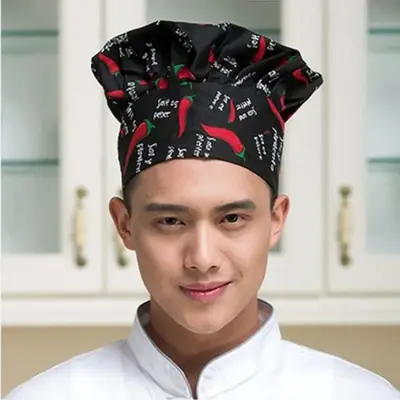 Image de Casquette de Chef Blanc - Uniforme Professionnel Cuisine