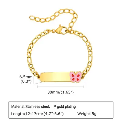 Image de Bracelet Personnalisé Enfant - Nom Gravé & Réglable