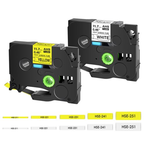 Bild von Schrumpfschlauch-Etikettenband 6 mm – Kompatibel für Brother P-Touch E100